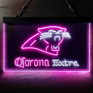 Carolina Panthers Corona Extra Neon-Like LED Sign