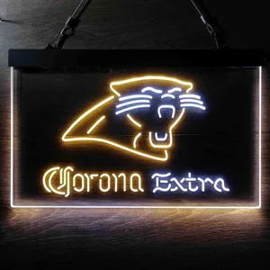 Carolina Panthers Corona Extra Neon-Like LED Sign
