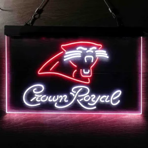 Carolina Panthers Crown Royal Neon-Like LED Sign