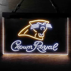 Carolina Panthers Crown Royal Neon-Like LED Sign