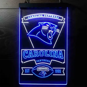 Carolina Panthers EST 1995 Neon-Like LED Sign
