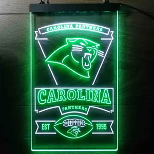 Carolina Panthers EST 1995 Neon-Like LED Sign