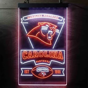 Carolina Panthers EST 1995 Neon-Like LED Sign