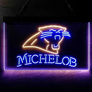 Carolina Panthers Michelob Neon-Like LED Sign