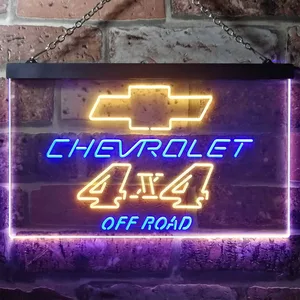 Chevrolet 4x4 Off Road Neon-Like LED Sign