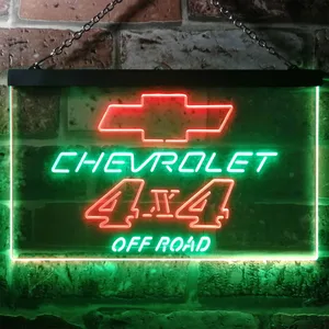 Chevrolet 4x4 Off Road Neon-Like LED Sign