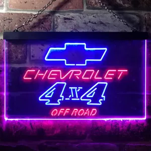 Chevrolet 4x4 Off Road Neon-Like LED Sign