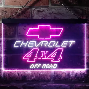 Chevrolet 4x4 Off Road Neon-Like LED Sign