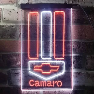 Chevrolet Camaro Emblem Neon-Like LED Sign