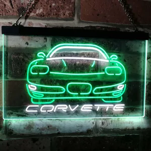 Chevrolet Corvette Neon-Like LED Sign