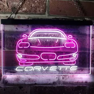 Chevrolet Corvette Neon-Like LED Sign