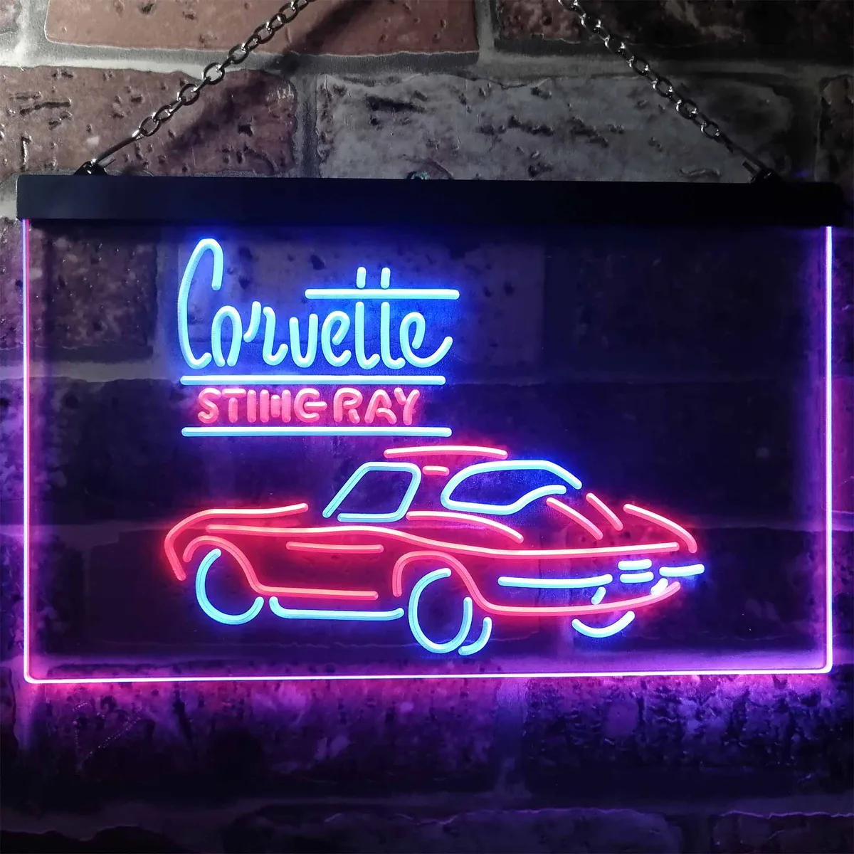 Chevrolet Corvette Stingray Neon-Like LED Sign