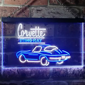 Chevrolet Corvette Stingray Neon-Like LED Sign