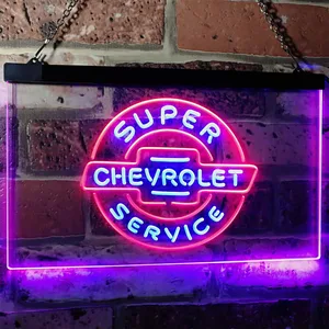 Chevrolet Super Service Neon-Like LED Sign
