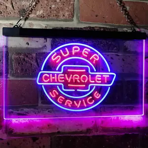 Chevrolet Super Service Neon-Like LED Sign
