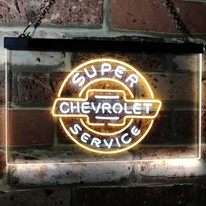Chevrolet Super Service Neon-Like LED Sign