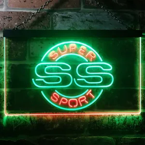 Chevrolet Super Sport SS Neon-Like LED Sign