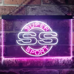 Chevrolet Super Sport SS Neon-Like LED Sign