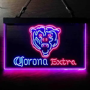 Chicago Bears Corona Extra Neon-Like LED Sign