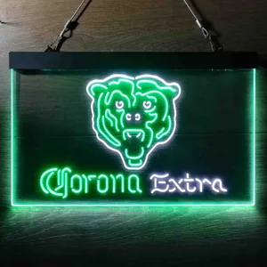 Chicago Bears Corona Extra Neon-Like LED Sign
