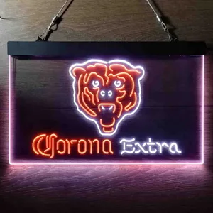 Chicago Bears Corona Extra Neon-Like LED Sign
