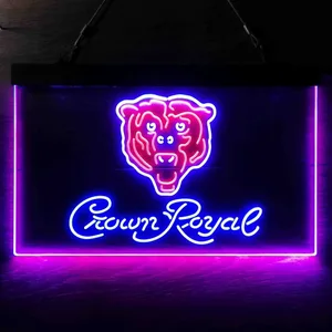 Chicago Bears Crown Royal Neon-Like LED Sign