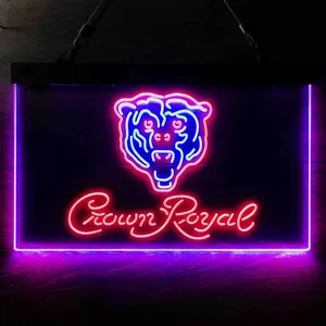 Chicago Bears Crown Royal Neon-Like LED Sign