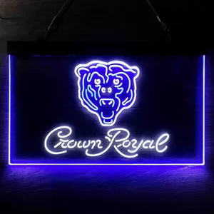 Chicago Bears Crown Royal Neon-Like LED Sign