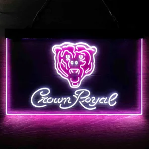 Chicago Bears Crown Royal Neon-Like LED Sign