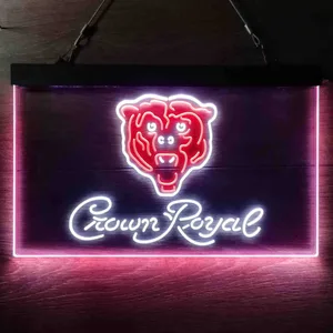 Chicago Bears Crown Royal Neon-Like LED Sign