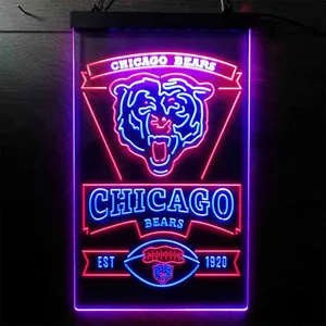 Chicago Bears EST 1920 Neon-Like LED Sign