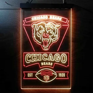 Chicago Bears EST 1920 Neon-Like LED Sign