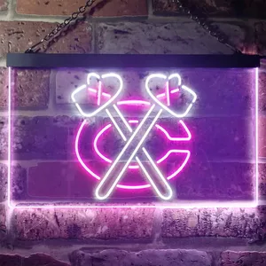 Chicago Blackhawks Logo 1 Neon-Like LED Sign