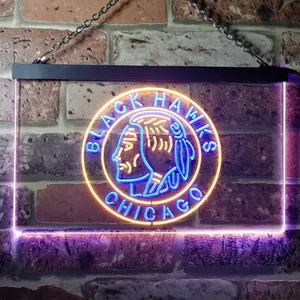 Chicago Blackhawks Logo 2 Neon-Like LED Sign