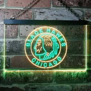 Chicago Blackhawks Logo 2 Neon-Like LED Sign