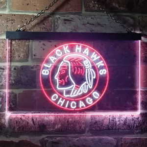 Chicago Blackhawks Logo 2 Neon-Like LED Sign