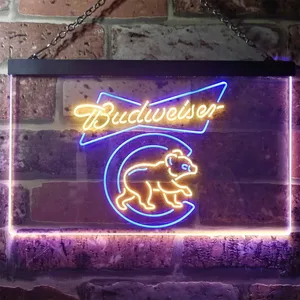Chicago Cubs Budweiser Neon-Like LED Sign