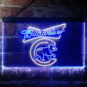 Chicago Cubs Budweiser Neon-Like LED Sign
