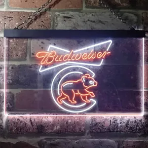Chicago Cubs Budweiser Neon-Like LED Sign