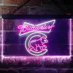 Chicago Cubs Budweiser Neon-Like LED Sign