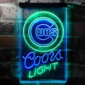 Chicago Cubs Coors Light Neon-Like LED Sign