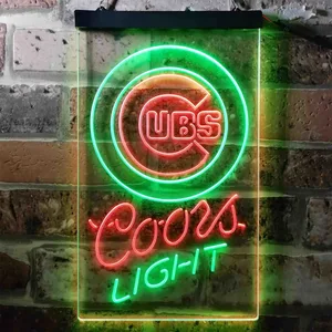 Chicago Cubs Coors Light Neon-Like LED Sign