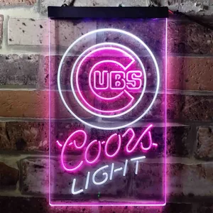 Chicago Cubs Coors Light Neon-Like LED Sign