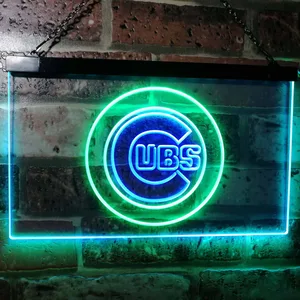 Chicago Cubs Logo 1 Neon-Like LED Sign