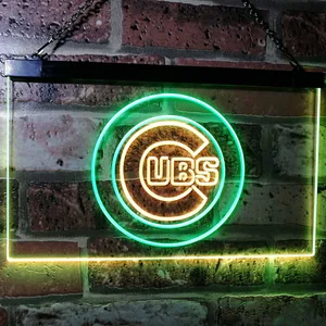 Chicago Cubs Logo 1 Neon-Like LED Sign