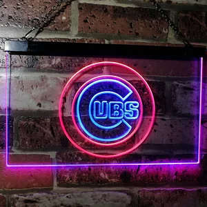 Chicago Cubs Logo 1 Neon-Like LED Sign