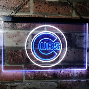 Chicago Cubs Logo 1 Neon-Like LED Sign