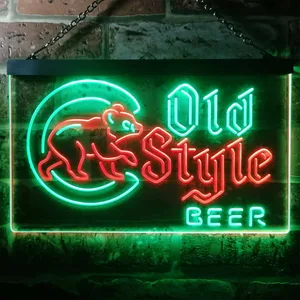 Chicago Cubs Old Style Beer Neon-Like LED Sign