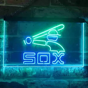Chicago White Sox Logo 2 Neon-Like LED Sign - Legacy Edition