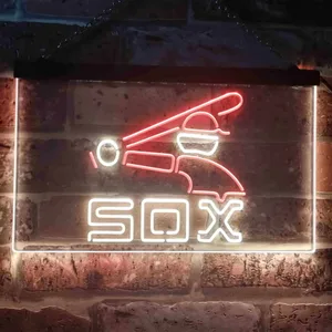Chicago White Sox Logo 2 Neon-Like LED Sign - Legacy Edition